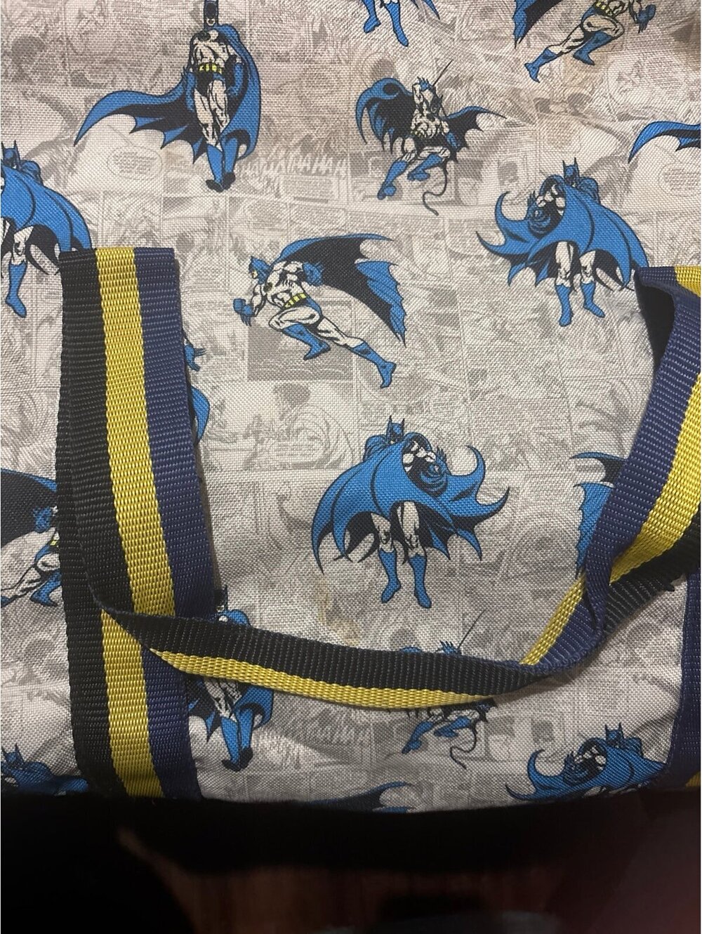 Pottery Barn Kids Batman duffle bag